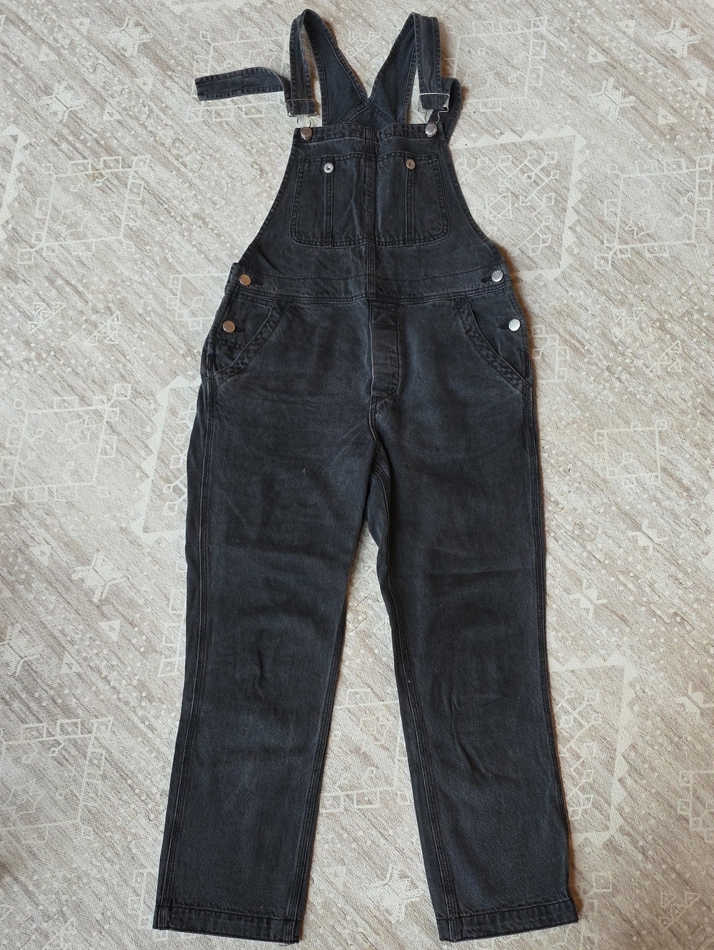 We The Free Black Denim Women's Overalls